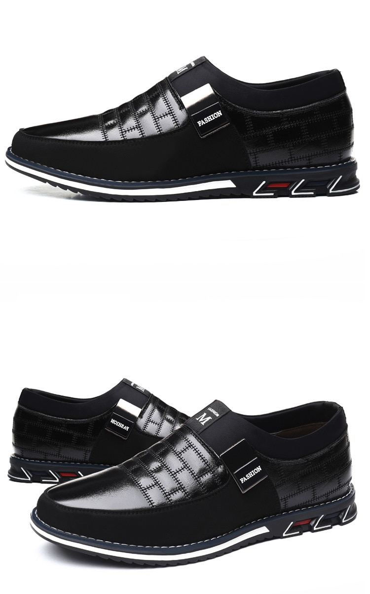 Men's Casual Suede Panelled Slip-One Shoes